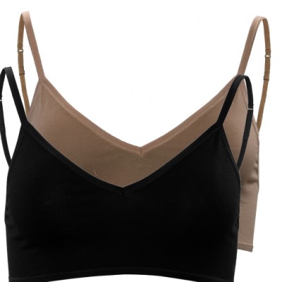 Bustier TAMILA en coton bio et 5% d'élasthan, LE PACK DE 2